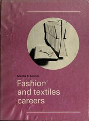 Front cover of Fashion and textiles careers by Martha S. Servian