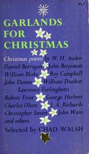 Cover of Garlands for Christmas by Chad Walsh