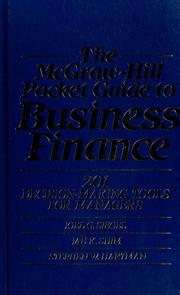 Cover of The McGraw-Hill pocket guide to business finance by Joel G. Siegel