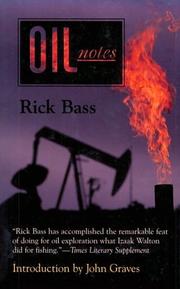 Cover of Oil notes by Rick Bass