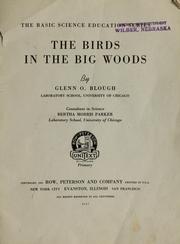 Cover of The birds in the big woods by Glenn Orlando Blough