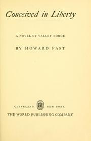 Cover of Conceived in Liberty by Howard Fast