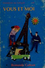 Front cover of Invitation au français un vous et moi by Remunda Cadoux