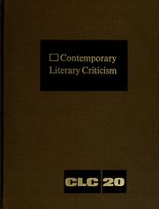 Cover of Contemporary literary criticism by Sharon R. Gunton