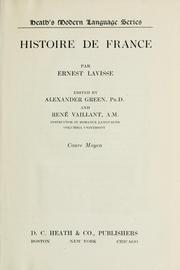 Cover of Histoire de France by Ernest Lavisse
