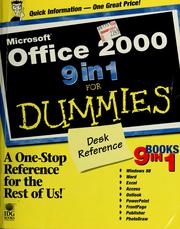 Cover of Microsoft Office 2000 9 in 1 for Dummies Desk Reference by Greg Harvey