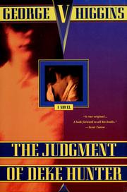Front cover of The judgement of Deke Hunter by George V. Higgins