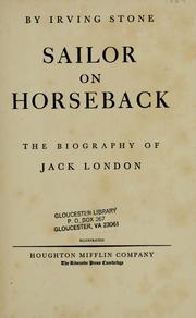 Cover of Sailor on Horseback by Irving Stone