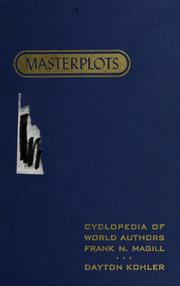 Front cover of Cyclopedia of world authors by Frank N. Magill