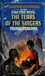 Front cover of The Tears of the Singers by Melinda Snodgrass