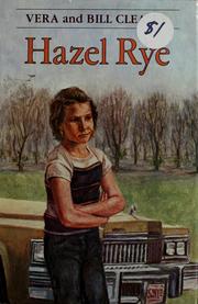 Cover of Hazel Rye by Vera Cleaver