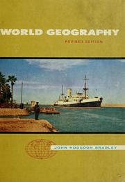 Cover of World geography by John Hodgdon Bradley