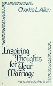 Cover of Inspiring thoughts for your marriage by Charles Livingstone Allen