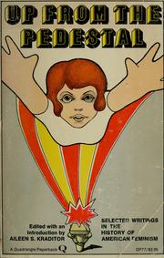 Front cover of Up from the pedestal by Aileen S. Kraditor