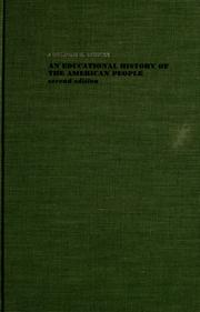 Front cover of An educational history of the American people by Adolphe Erich Meyer