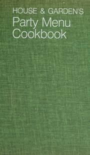 Cover of House & garden's party menu cookbook by José Wilson