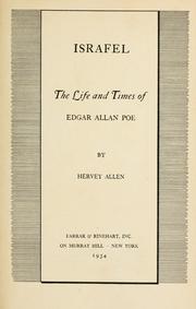 Cover of Israfel by Hervey Allen