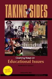 Front cover of Taking Sides: Clashing Views on Educational Issues, Expanded (Taking Sides: Clashing Views on Controversial Educational Issues) by James Wm. Noll