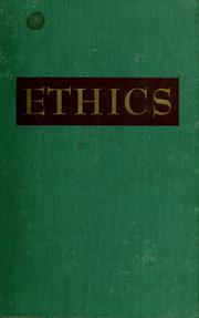 Cover of Ethics; modern conception of the principles of right by John L. Mothershead