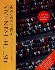 Cover of Just the essentials of elementary statistics by Robert Russell Johnson
