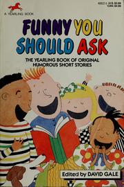 Cover of Funny you should ask by David Gale