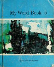 Cover of My word book by Don C. Rogers