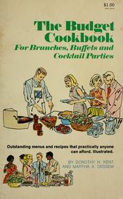 Front cover of The budget cookbook by Dorothy Neiswender Kent