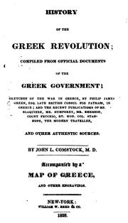 Front cover of History of the Greek revolution by J. L. Comstock