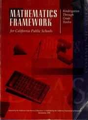 Cover of Mathematics framework for California public schools by California. State Board of Education