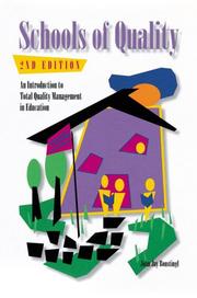 Front cover of Schools of quality by John Jay Bonstingl