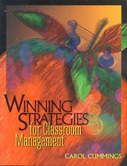 Front cover of Winning Strategies for Classroom Management by Carol Bradford Cummings