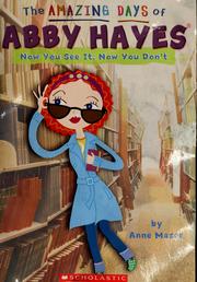 Front cover of Now you see it, now you don't by Anne Mazer