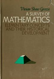 Front cover of A survey of mathematics by Vivian Shaw Groza