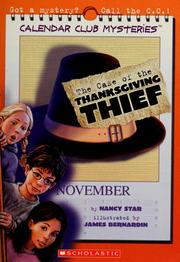Front cover of The case of the Thanksgiving thief by Nancy Star