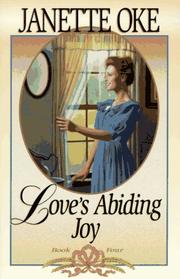 Cover of Love's abiding joy by Janette Oke