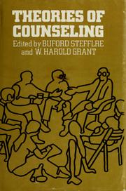Front cover of Theories of counseling by Buford Stefflre
