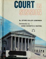 Front cover of Court in session by Jethro Koller Lieberman