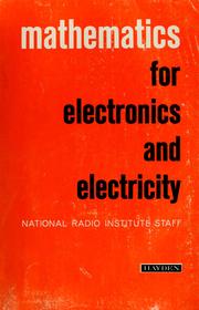 Front cover of Mathematics for electronics and electricity by National Radio Institute (Washington, D.C.)