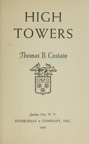 Cover of High towers by Thomas Bertram Costain