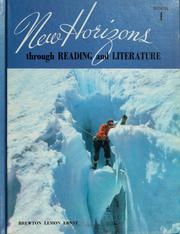 Cover of New horizons through reading and literature, book 1 by John Edmund Brewton