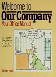 Cover of Welcome to our company by Yolanda Nave