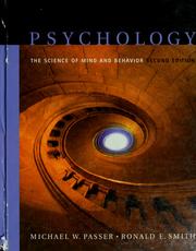 Front cover of Psychology by Michael W. Passer