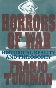 Front cover of Horrors of war by Franjo Tudjman