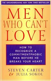 Cover of Men Who Can't Love by Carter, Steven