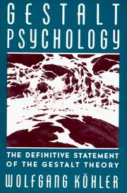 Front cover of Gestalt psychology by Wolfgang Köhler