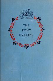 Front cover of The pony express by Samuel Hopkins Adams