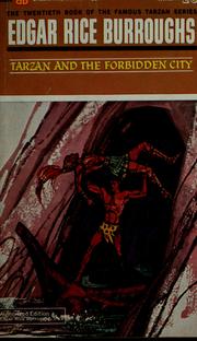 Front cover of Tarzan and the forbidden city by Edgar Rice Burroughs