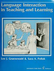 Cover of Language interaction in teaching and learning by Lee J. Gruenewald