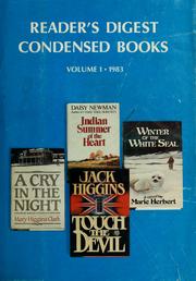Front cover of Reader's Digest Condensed Books--Volume 1 1983 by Joseph W. Hotchkiss