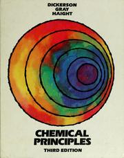 Cover of Chemical principles by Richard Earl Dickerson